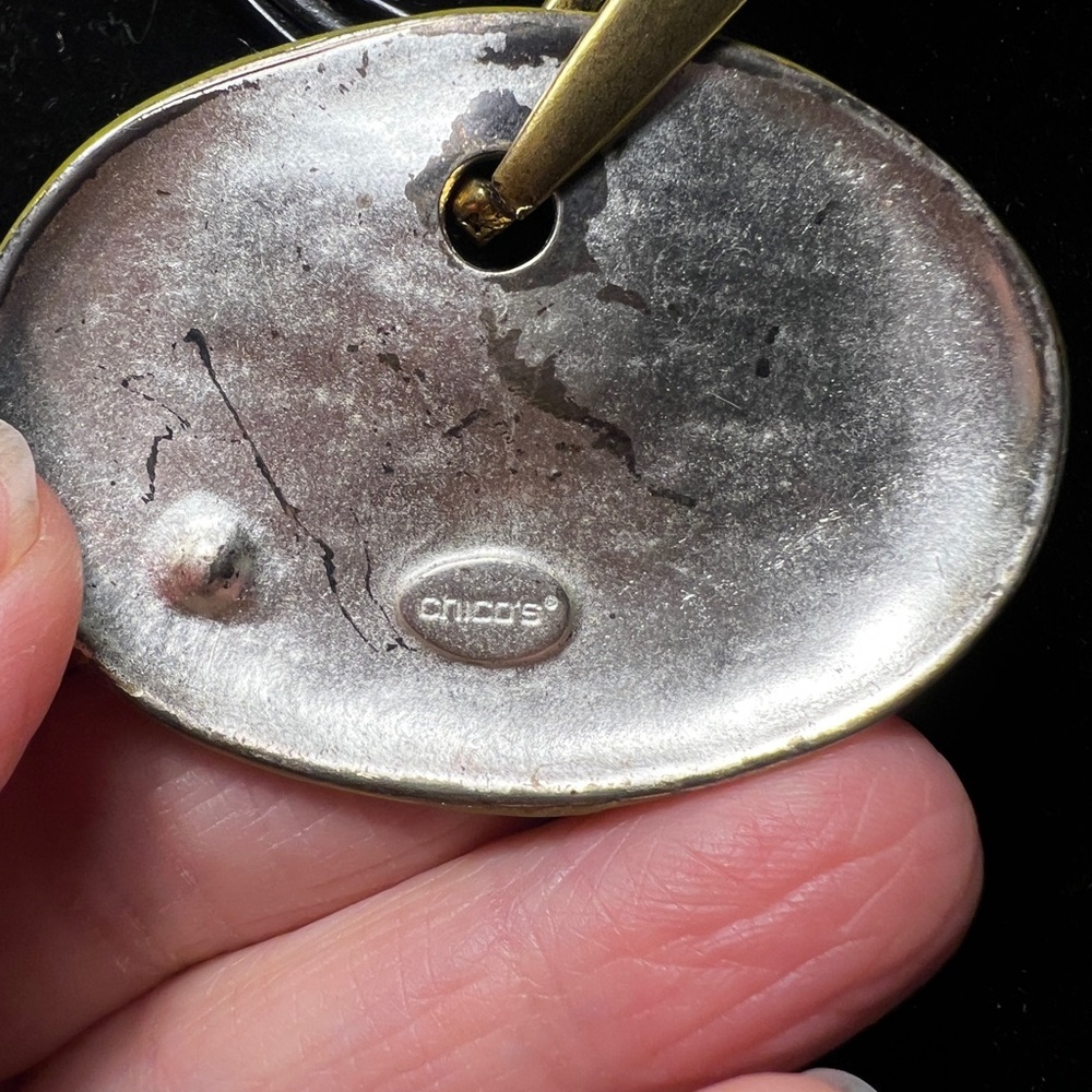 3 for $20 Chicos Elegant Yellow Pendant Necklace - Picture 3 of 4